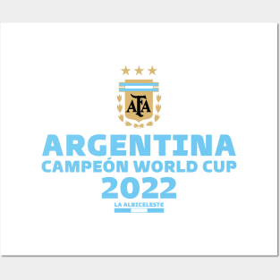 Argentina Champion World Cup 2022 Posters and Art